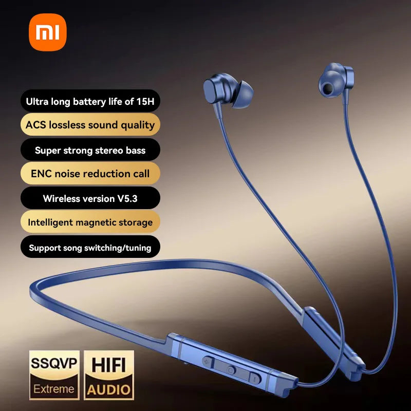 Xiaomi MijiaI BS09 ENC Wireless Earphone Neckband Sport Running In Ear Headphone Bluetooth 5.3 HiFi Stereo Headset - DOGOMET DIGITAL PLUS
