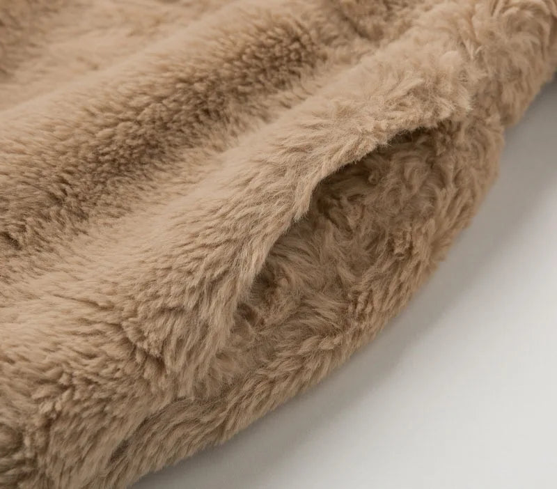 Automne hiver manteau pour femmes 2025 nouveau élégant ours en peluche chaud épaissir polaire fausse fourrure manteaux veste femmes à manches longues vêtements d'extérieur - DOGOMET DIGITAL PLUS