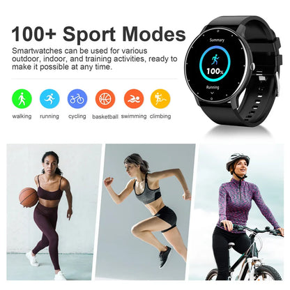 LIGE montre intelligente femmes hommes plein écran tactile Bluetooth 5.2 appel étanche montres sport Fitness Tracker usine IP67 ZL02 nouveau
