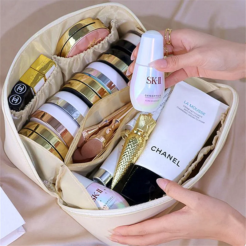 Cosmetic bag portable skin care products large capacity pillow bag high-end makeup travel toiletries storage bag