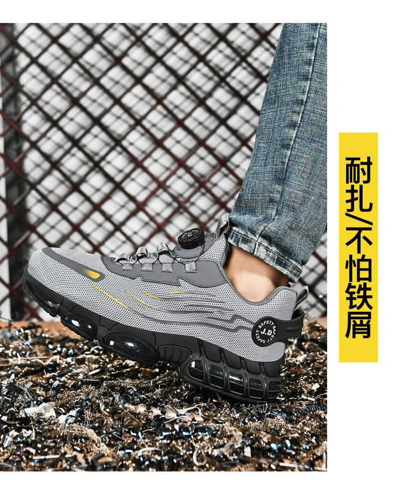 Men's Military Tactical Boots Army Boots Men Side Zipper Military Boots Men Anti-Slip Ankle Boots Work Safety Shoes Hiking Shoe - DOGOMET DIGITAL PLUS