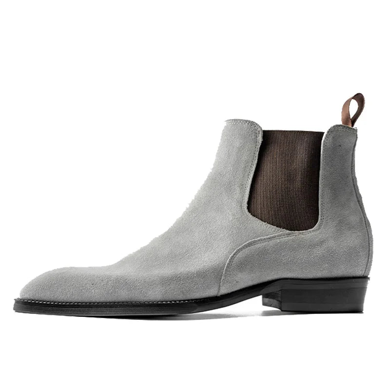 Style occidental hommes Chelsea bottes en cuir véritable de luxe en plein air randonnée chaussures de travail cheville désert bottes Botas Hombre Zapatos