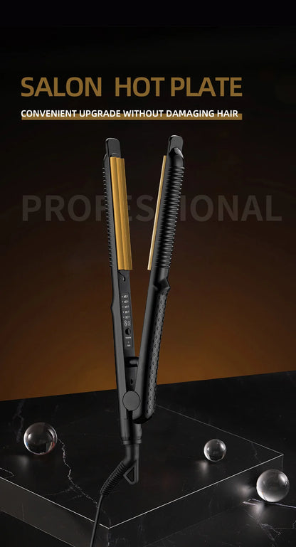Fer à friser électrique, plaque ondulée, fer à friser, boucles, Volume, outils de coiffure