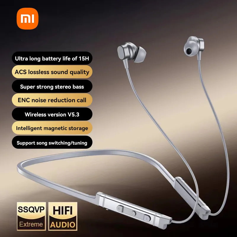 Xiaomi MijiaI BS09 ENC Wireless Earphone Neckband Sport Running In Ear Headphone Bluetooth 5.3 HiFi Stereo Headset - DOGOMET DIGITAL PLUS