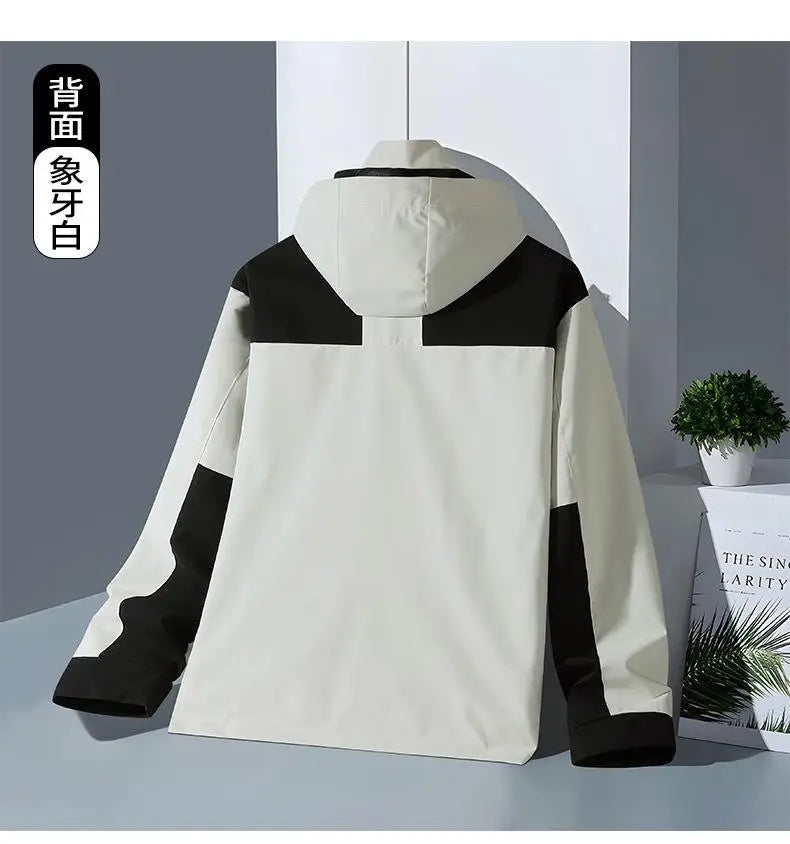 Veste d'assaut d'hiver en plein air trois en un avec polaire épaisse détachable deux pièces veste d'alpinisme imperméable pour hommes - DOGOMET DIGITAL PLUS