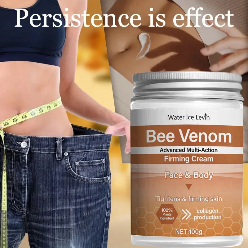 Bee Venom Firming Abdominal Cream - Plant-Based, Moisturizing and Moisturizing Contains Hyaluronic Acid Suitable for All Skin Types, Gentle for Sensitive Skin, Turmeric Skin Care - DOGOMET DIGITAL PLUS