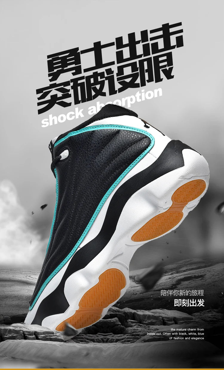 Chaussures de basket-ball de Fitness pour hommes de haute qualité chaussures de basket-ball baskets pour hommes automne haut anti-dérapant baskets d'extérieur