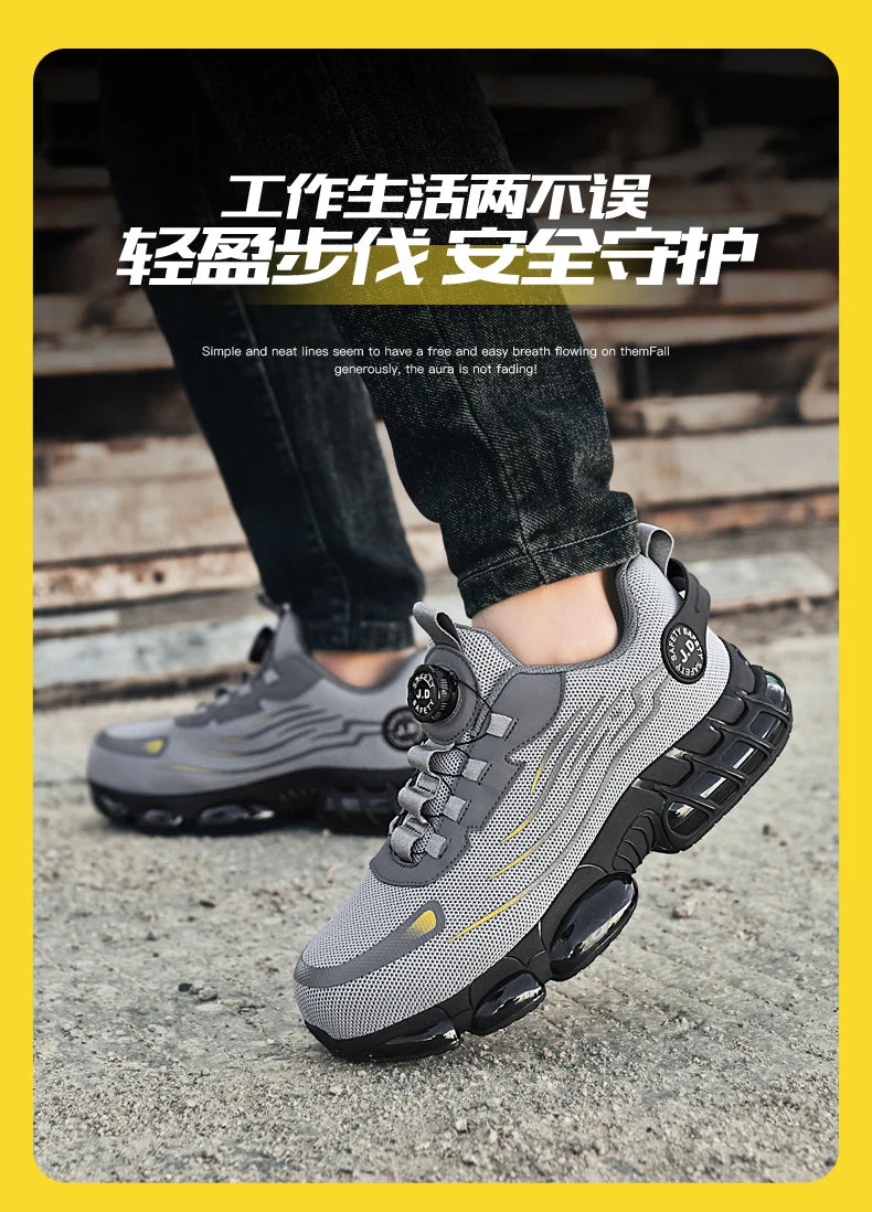 Men's Military Tactical Boots Army Boots Men Side Zipper Military Boots Men Anti-Slip Ankle Boots Work Safety Shoes Hiking Shoe - DOGOMET DIGITAL PLUS