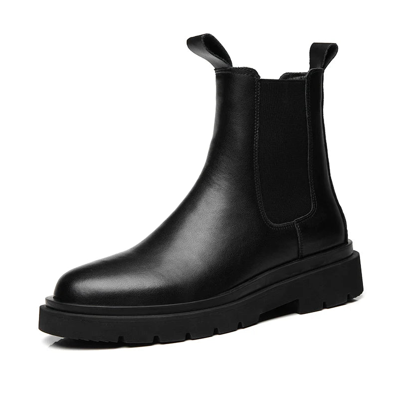 StephanBoots-Chaussures à plateforme noires pour hommes, Bottes de rinçage à la mode, Slip on, Nouveau, Automne, Hiver, 2022 - DOGOMET DIGITAL PLUS