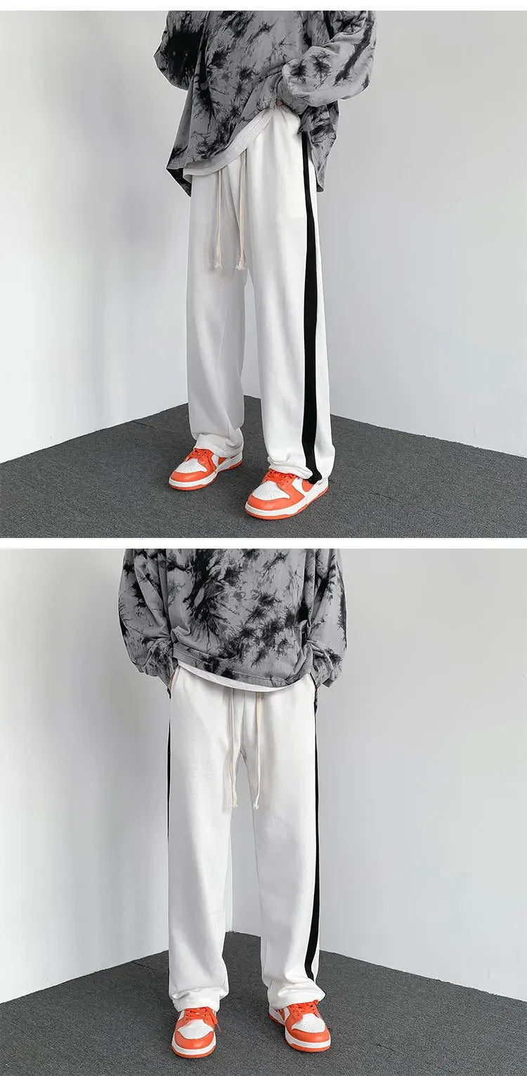 Designer hommes pantalon femmes imprimer mode style pantalons longs décontracté hommes arc-en-ciel palmiers jogger rayures cordon anges pantalon asiatique