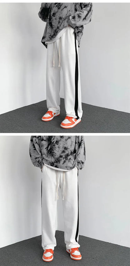 Designer hommes pantalon femmes imprimer mode style pantalons longs décontracté hommes arc-en-ciel palmiers jogger rayures cordon anges pantalon asiatique