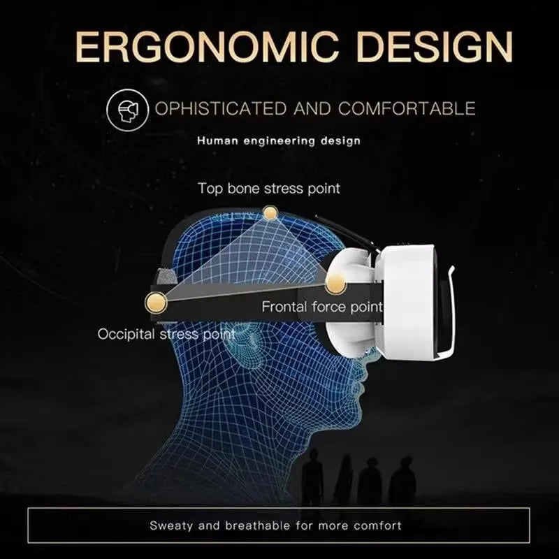 G05 3D VR SHINECON Glasses Headset Headmounted Virtual Reality Adjustable VR Glasses for 4.76inches Android Smart Phones - DOGOMET DIGITAL PLUS