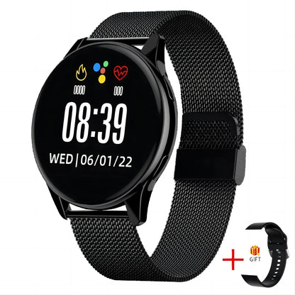 Smartwatch 2025 rond AMOLED affichage Bluetooth relojes para hombres sans fil montres intelligentes homme femme nouveau pour iPhone Android