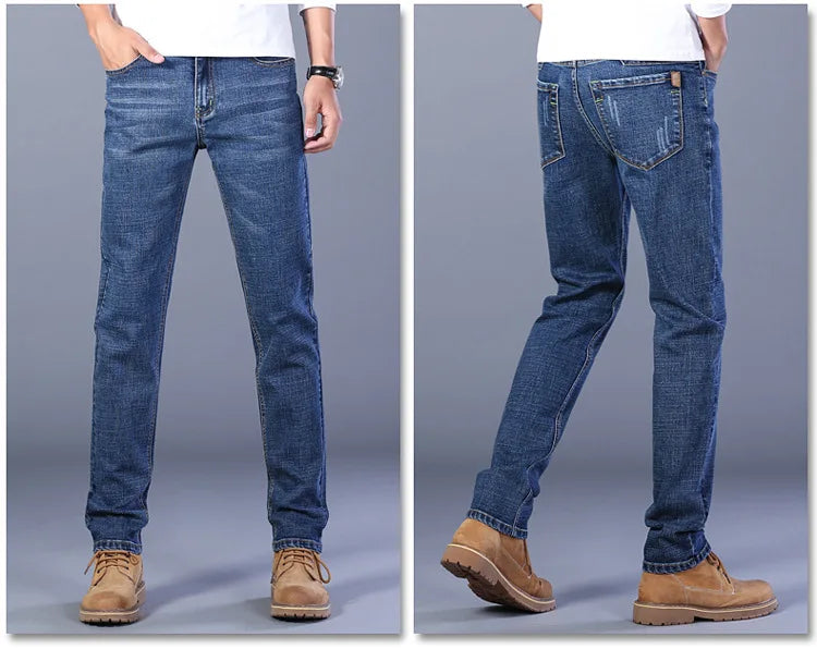 Men Classic Jeans Jean Homme Pantalones Hombre Men Mannen Soft Black Biker Masculino Denim Overalls Mens Pants Jeans for men