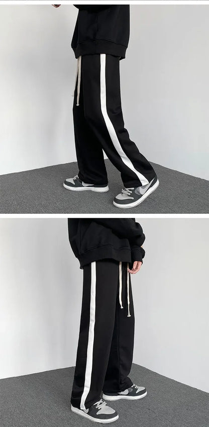 Designer hommes pantalon femmes imprimer mode style pantalons longs décontracté hommes arc-en-ciel palmiers jogger rayures cordon anges pantalon asiatique