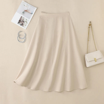 ZANZEA-Jupe mi-longue évangélique élégante taille haute pour femmes, jupes trapèze pour femmes, bureau, dame, document solide, fête, mode, 2025