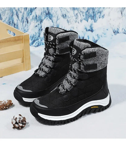 Bottes de neige imperméables à plateforme épaisse pour femmes, bottes de compétitivité, chaussures chaudes non ald, extérieur, décontracté, grande taille,-40 ℃, hiver