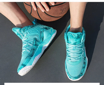 Chaussures de basket-ball respirantes carillon colorées pour hommes, chaussures de sport décontractées, haut, polyvalent, nouveau, printemps, 2024