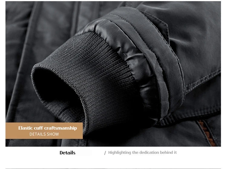 Manteau d'hiver homme hiver coupe-vent imperméable coton vêtements chaud froid grande taille coton veste vêtements pour hommes Parka manteaux pour hommes - DOGOMET DIGITAL PLUS