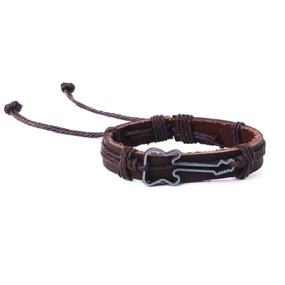 1pc Chain Friendship Men Wristbands Adjustable Women Bracelets Antique Jewelry Charm Bangles Guitar Bracelets