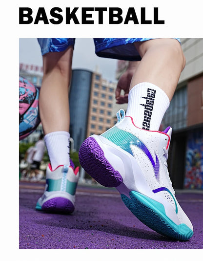 Chaussures de basket-ball nouveau modèle 2025 – Chaussures de sport antidérapantes et résistantes à l'usure pour hommes et femmes, adaptées aux activités décontractées.