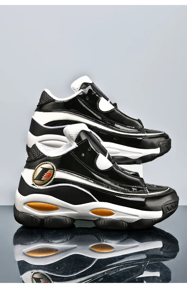 Chaussures de basket-ball pour hommes de haute qualité automne chaussures de sport en cuir plate-forme extérieure bottes de basket-ball professionnelles hommes chaussures d'entraînement