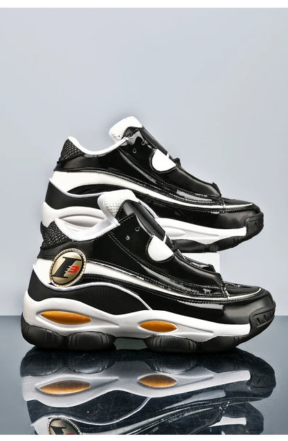 Chaussures de basket-ball pour hommes de haute qualité automne chaussures de sport en cuir plate-forme extérieure bottes de basket-ball professionnelles hommes chaussures d'entraînement