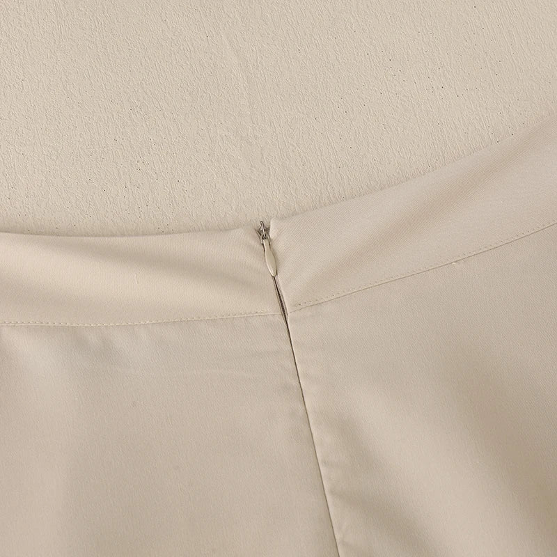 ZANZEA-Jupe mi-longue évangélique élégante taille haute pour femmes, jupes trapèze pour femmes, bureau, dame, document solide, fête, mode, 2025