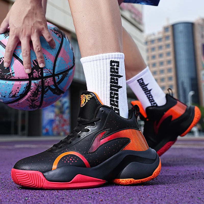 Chaussures de basket-ball nouveau modèle 2025 – Chaussures de sport antidérapantes et résistantes à l'usure pour hommes et femmes, adaptées aux activités décontractées.