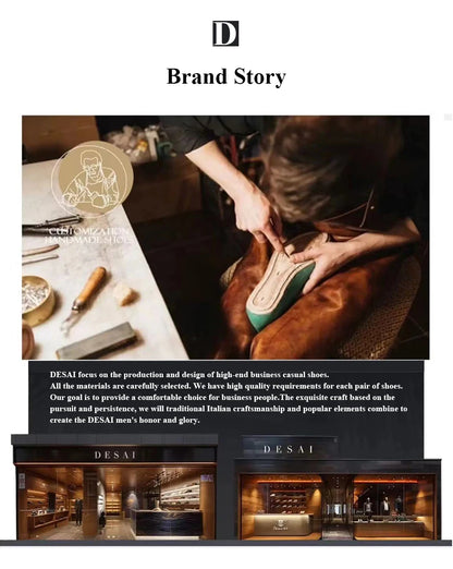 Desai en cuir véritable Derby chaussures hommes chaussures habillées d'affaires pour nan marque chaussures hommes chaussures décontractées cadeaux classiques