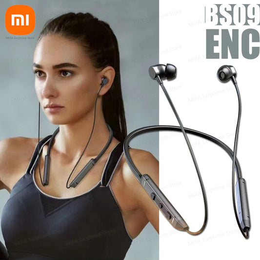 Xiaomi MijiaI BS09 ENC Wireless Earphone Neckband Sport Running In Ear Headphone Bluetooth 5.3 HiFi Stereo Headset - DOGOMET DIGITAL PLUS