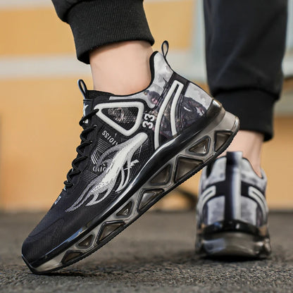 Chaussures de basket-ball à la mode et tendance pour hommes, avec une forte capacité de saut, chaussures de sport décontractées antidérapantes et résistantes à l'usure