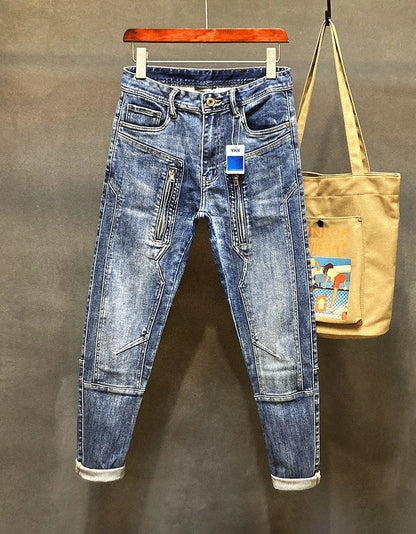 Jeans déFlexvintage déchirés pour hommes, pantalons de cow-boy pour hommes, coupe botte punk, coupe sarouel, haute qualité, Bumosquito, rétro fjL