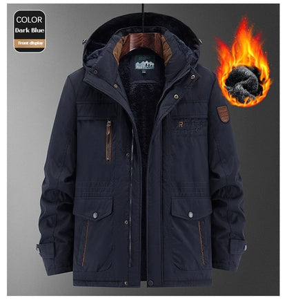 Manteau d'hiver homme hiver coupe-vent imperméable coton vêtements chaud froid grande taille coton veste vêtements pour hommes Parka manteaux pour hommes - DOGOMET DIGITAL PLUS