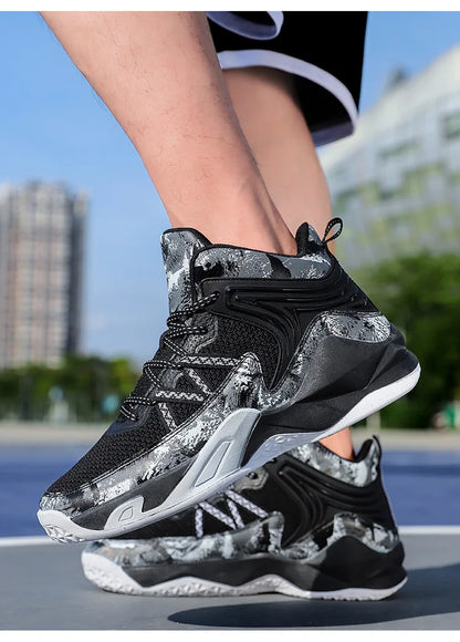 Chaussures de basket-ball respirantes carillon colorées pour hommes, chaussures de sport décontractées, haut, polyvalent, nouveau, printemps, 2024