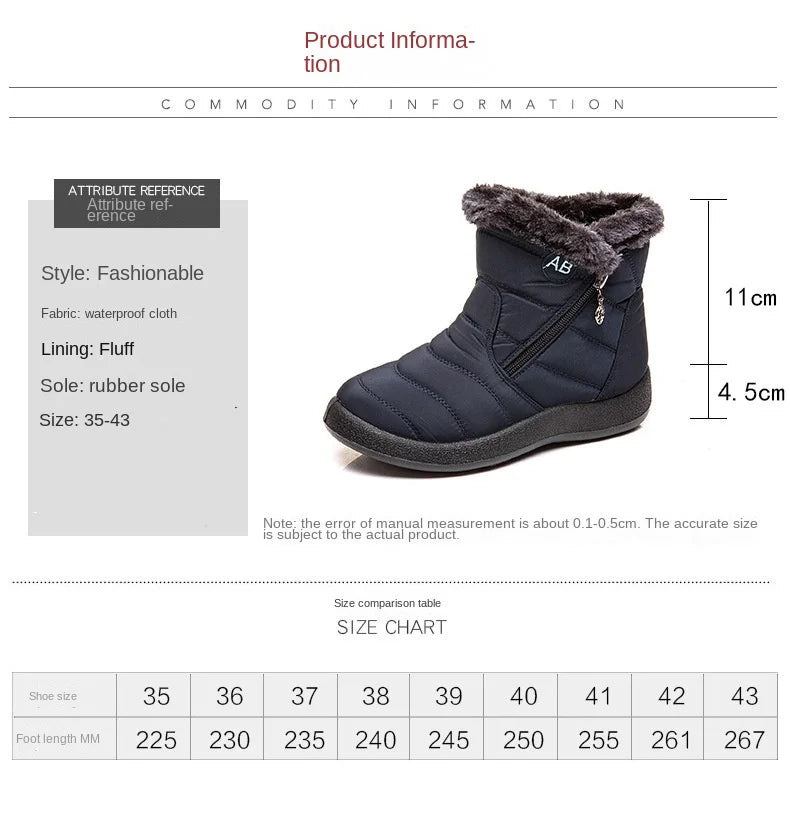 Bottes de rinçage astronomique imperméables pour femmes, chaussures optiques pour dames, baskets pour femmes, document solide, mode d'hiver - DOGOMET DIGITAL PLUS