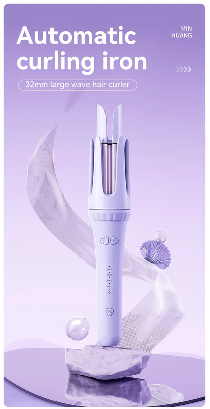 Fer à friser les cheveux 32mm bigoudi baguette professionnelle pinces bouclées en céramique électrique Salon outil de coiffure petit fer à sertir