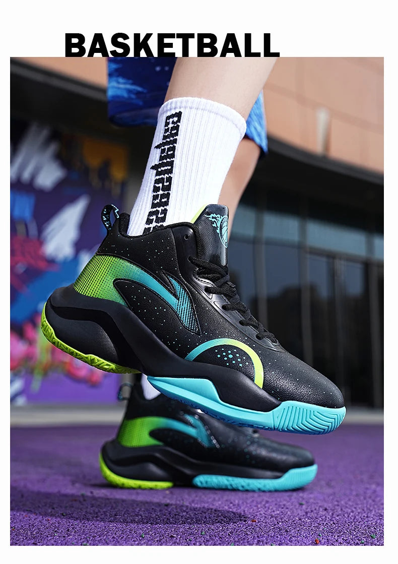 Chaussures de basket-ball nouveau modèle 2025 – Chaussures de sport antidérapantes et résistantes à l'usure pour hommes et femmes, adaptées aux activités décontractées.