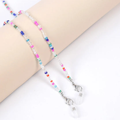 Fashion Glasses Chain Multifunctional Lanyard Bohemian Colorful Bead Chain Anti-lost Neck Chain Sunglasses Eyewear Accessories