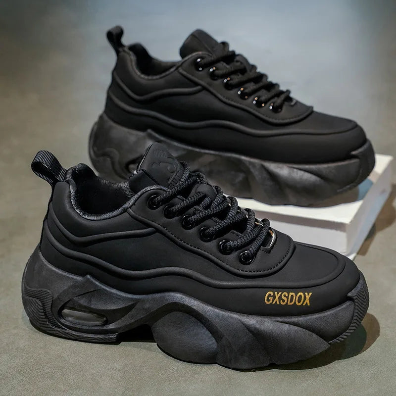 Chaussures pour hommes baskets hautes chaussures de sport de mode à semelles fines chaussures décontractées pour hommes anti-dérapant résistant à l'usure chaussures de course en plein air polyvalentes