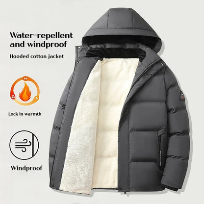 2025 veste d'hiver Parka manteau d'hiver pour papa Parka pour hommes d'âge moyen personnes âgées veste en coton chaud doudoune d'hiver pour homme - DOGOMET DIGITAL PLUS