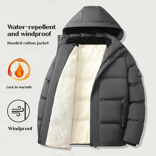 2025 veste d'hiver Parka manteau d'hiver pour papa Parka pour hommes d'âge moyen personnes âgées veste en coton chaud doudoune d'hiver pour homme - DOGOMET DIGITAL PLUS