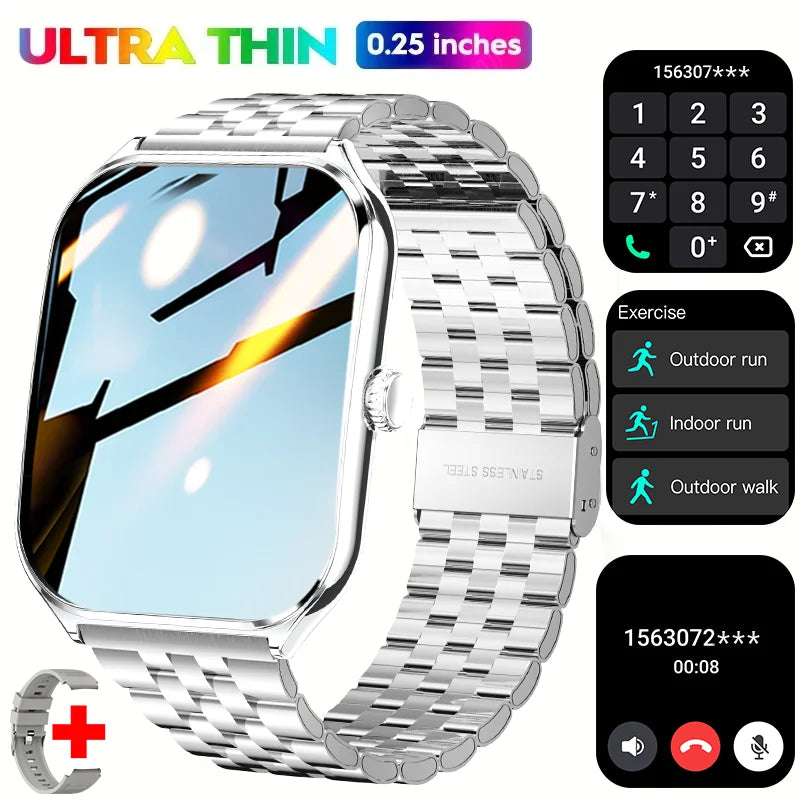 2025 Une nouvelle montre intelligente, montre de sport de 1,96 pouces, étanche IP67, plus de modes sportifs 110, traqueur d'activité physique, montre ultra-mince.