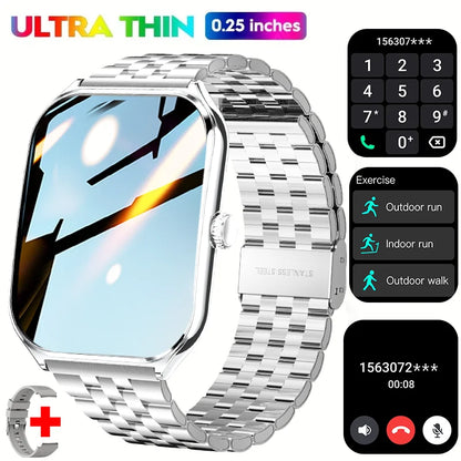 2025 Une nouvelle montre intelligente, montre de sport de 1,96 pouces, étanche IP67, plus de modes sportifs 110, traqueur d'activité physique, montre ultra-mince.