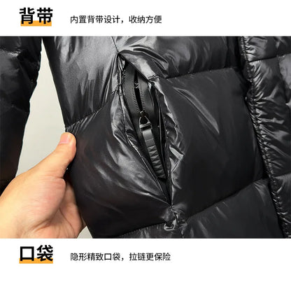 Doudoune d'hiver pour hommes, manteau thermique épais et imperméable de haute qualité, manteaux chauds à capuche courts de couleur unie pour Couple - DOGOMET DIGITAL PLUS