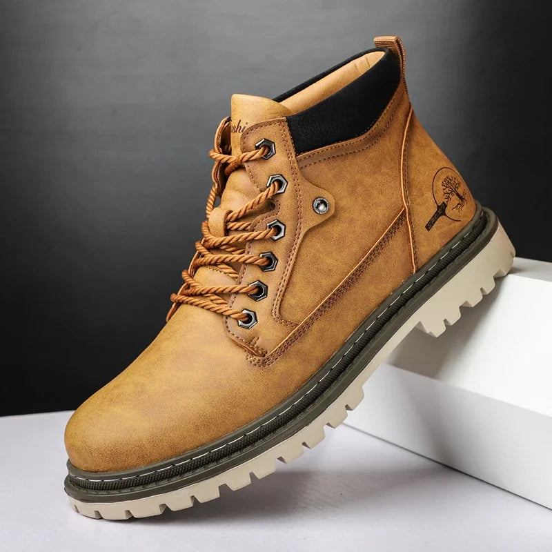 Hommes Super chaud bottes de neige hiver hommes bottines imperméable court extérieur baskets automne hommes moto zapatillas mâle - DOGOMET DIGITAL PLUS