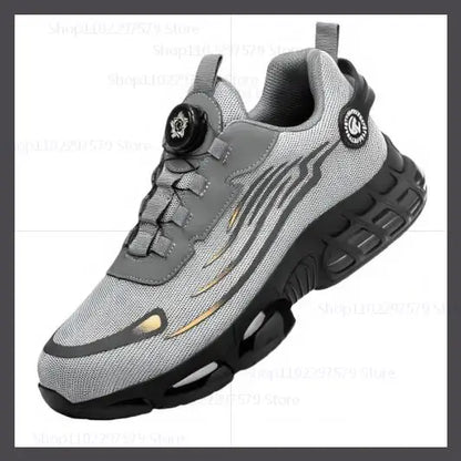 Men's Safety Work Shoes Anti-Tailor Wear-Resistant Steel Toe Boots Durable Sports Footwear for Construction Industry Workers