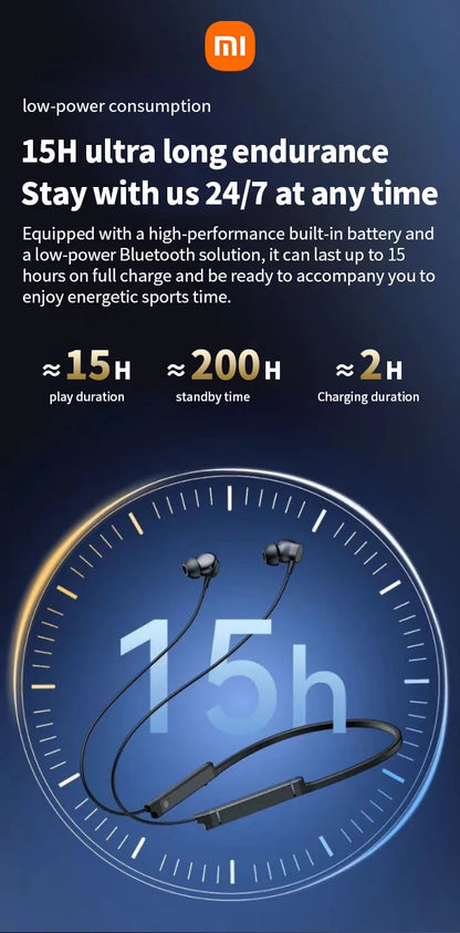 Xiaomi MijiaI BS09 ENC Wireless Earphone Neckband Sport Running In Ear Headphone Bluetooth 5.3 HiFi Stereo Headset - DOGOMET DIGITAL PLUS