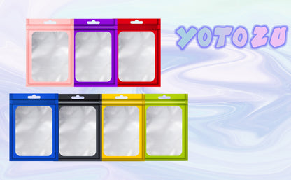 [Holographic Zipper Lock Bags] 100-Pack Holographic Zipper Lock Resealable Bags | Moisture-Proof Aluminum Foil Polyester Film Flat Transparent Window Pouch for Electronics/Jewelry/Cosmetics Organization, 4 Size Options, Non-f - DOGOMET DIGITAL PLUS