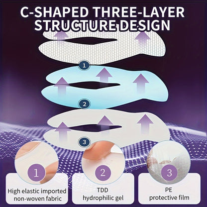 ILISYA C Circulating Eye Mask - 5 pairs, Moisturizing and Firm, Suitable for a Variety of Light Beige Types, Containing Niacinamide and Hyaluronic Acid, Moisturizing Eye Light Beige, Eye Care, Make Light Beige Smooth and Tend - DOGOMET DIGITAL PLUS